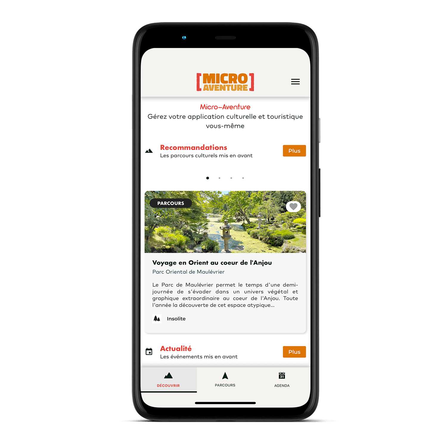 Micro-Aventure - Smartphone UI